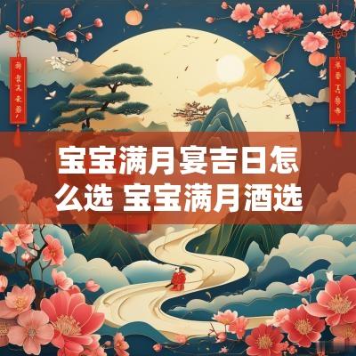 宝宝满月宴吉日怎么选 宝宝满月酒选择什么黄道吉日
