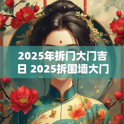 2025年拆门大门吉日 2025拆围墙大门吉日