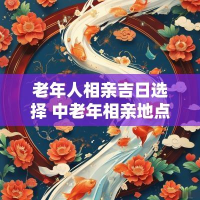 老年人相亲吉日选择 中老年相亲地点