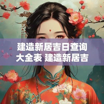 建造新居吉日查询大全表 建造新居吉日11月