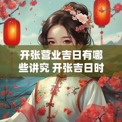 开张营业吉日有哪些讲究 开张吉日时辰到了该怎么做