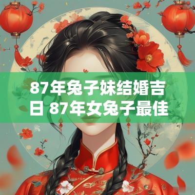 87年兔子妹结婚吉日 87年女兔子最佳婚配