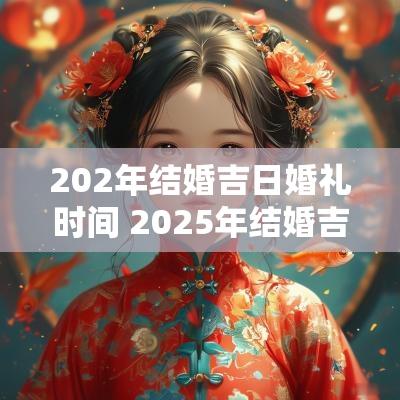 202年结婚吉日婚礼时间 2025年结婚吉日阴历时间表