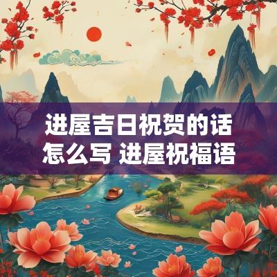 进屋吉日祝贺的话怎么写 进屋祝福语简短霸气