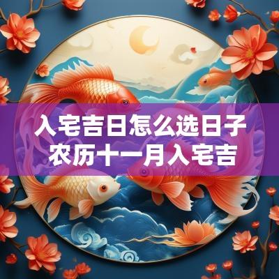 入宅吉日怎么选日子 农历十一月入宅吉日