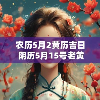 农历5月2黄历吉日 阴历5月15号老黄历吉日