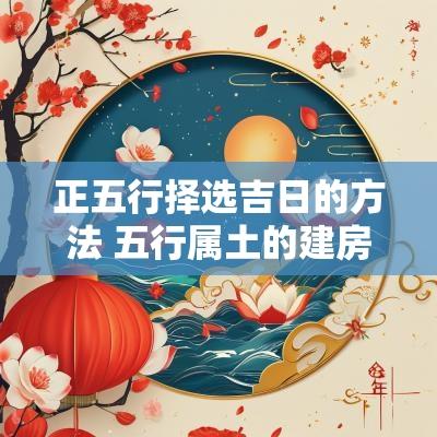 正五行择选吉日的方法 五行属土的建房动土吉日