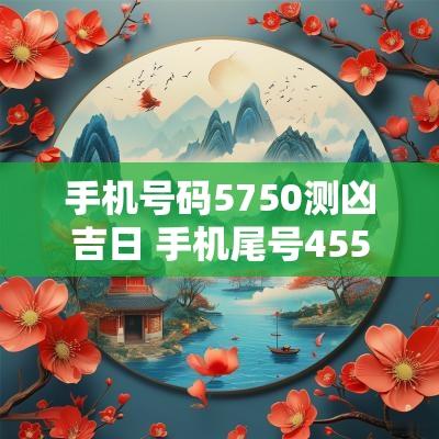 手机号码5750测凶吉日 手机尾号4555测凶吉
