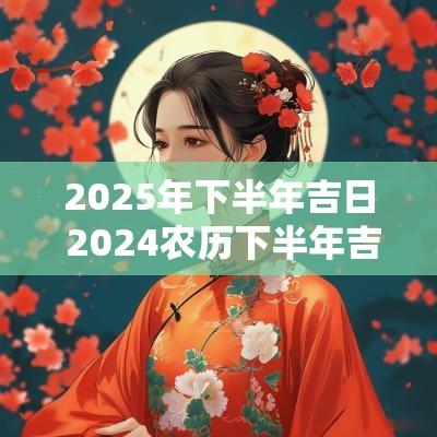 2025年下半年吉日 2025农历下半年吉日