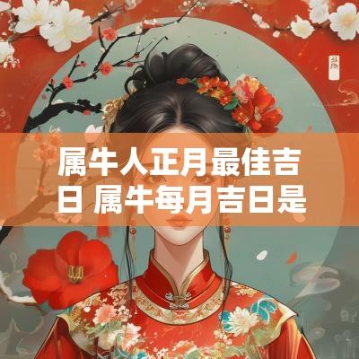 属牛人正月最佳吉日 属牛每月吉日是几号