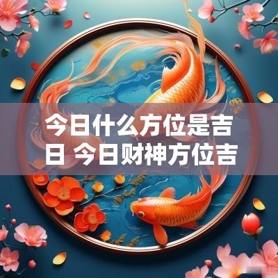 今日什么方位是吉日 今日财神方位吉日