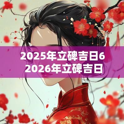 2025年立碑吉日6 2026年立碑吉日