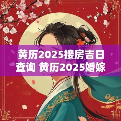 黄历2025接房吉日查询 黄历2025婚嫁吉日查询