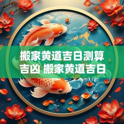 搬家黄道吉日测算吉凶 搬家黄道吉日与属相