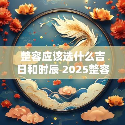 整容应该选什么吉日和时辰 2025整容黄道吉日