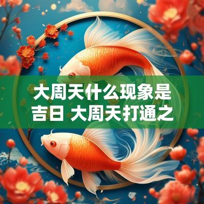 大周天什么现象是吉日 大周天打通之后的现象