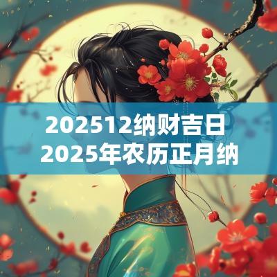202512纳财吉日 2025年农历正月纳财吉日