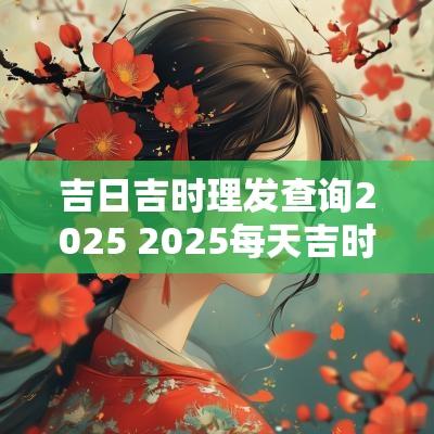 吉日吉时理发查询2025 2025每天吉时吉日查询