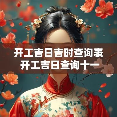 开工吉日吉时查询表 开工吉日查询十一月