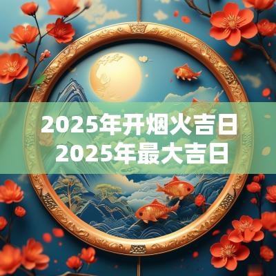 2025年开烟火吉日 2025年最大吉日
