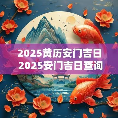 2025黄历安门吉日 2025安门吉日查询网