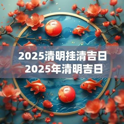 2025清明挂清吉日 2025年清明吉日