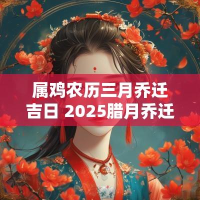 属鸡农历三月乔迁吉日 2025腊月乔迁吉日属鸡