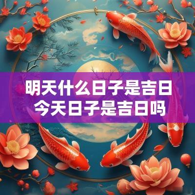 明天什么日子是吉日 今天日子是吉日吗