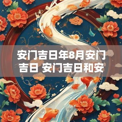 安门吉日年8月安门吉日 安门吉日和安门时辰
