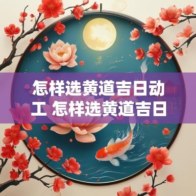 怎样选黄道吉日动工 怎样选黄道吉日