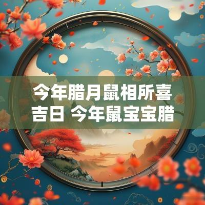 今年腊月鼠相所喜吉日 今年鼠宝宝腊月吉日出生好