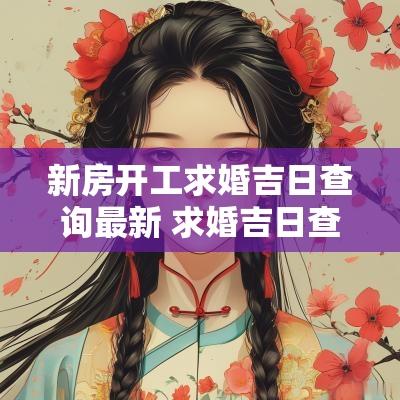 新房开工求婚吉日查询最新 求婚吉日查询大全最新