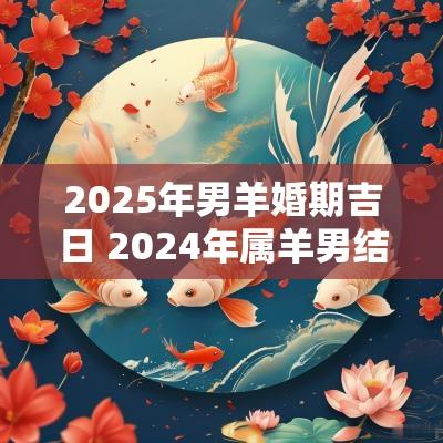 2026年男羊婚期吉日 2026年属羊男结婚最佳日期
