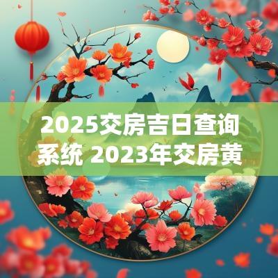 2025交房吉日查询系统 2025年交房黄道吉日查询
