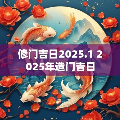 修门吉日2025.1 2025年造门吉日