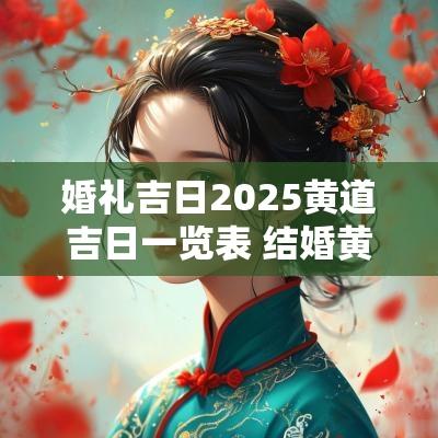 婚礼吉日2025黄道吉日一览表 结婚黄道吉日2025一览表
