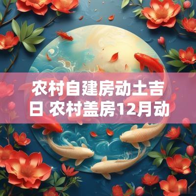农村自建房动土吉日 农村盖房12月动土黄道吉日