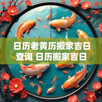 日历老黄历搬家吉日查询 日历搬家吉日查询11月份