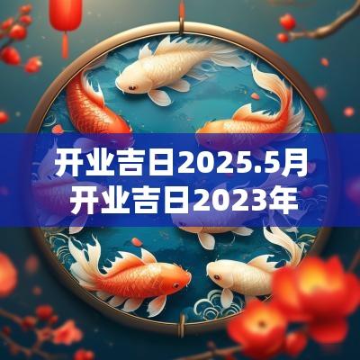 开业吉日2025.5月 开业吉日2025年