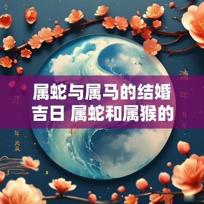属蛇与属马的结婚吉日 属蛇和属猴的结婚吉日