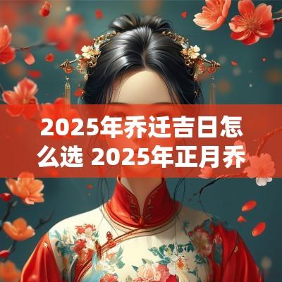 2025年乔迁吉日怎么选 2025年正月乔迁新居吉日