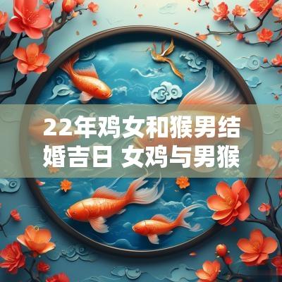22年鸡女和猴男结婚吉日 女鸡与男猴2025年结婚日