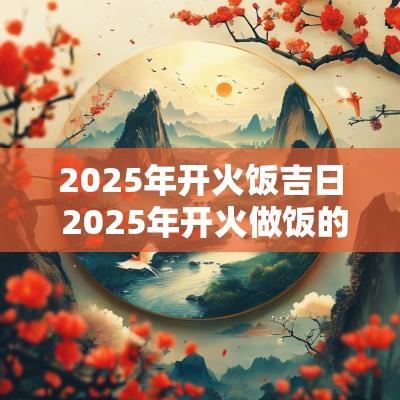 2025年开火饭吉日 2025年开火做饭的吉日