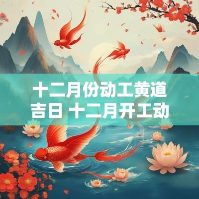 十二月份动工黄道吉日 十二月开工动土黄道吉日一览表