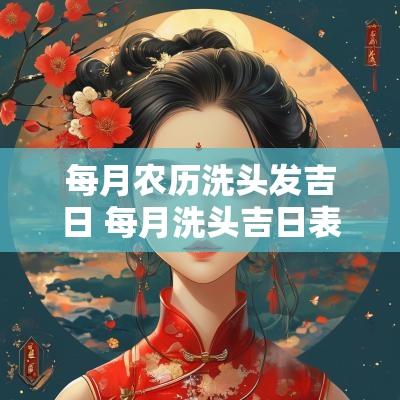 每月农历洗头发吉日 每月洗头吉日表 每月农历洗头发吉日 每月洗头吉日表