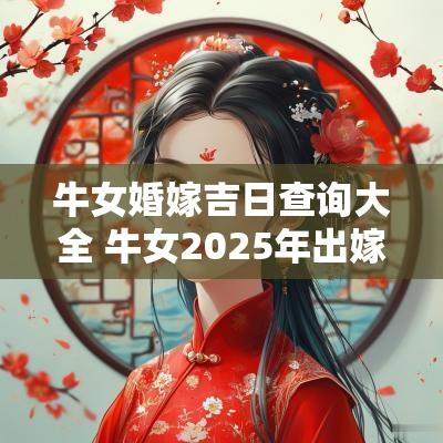 牛女婚嫁吉日查询大全 牛女2025年出嫁吉日