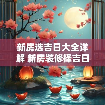 新房选吉日大全详解 新房装修择吉日吉时