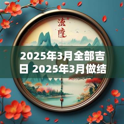 2025年3月全部吉日 2025年3月做结婚被子吉日