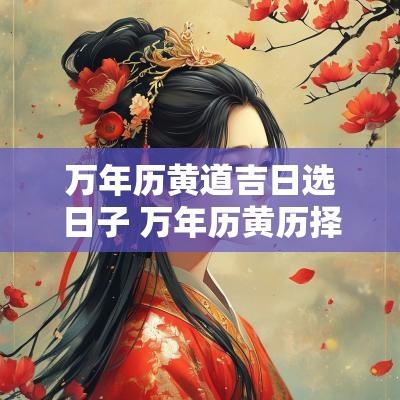 万年历黄道吉日选日子 万年历黄历择吉日