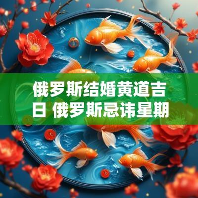 俄罗斯结婚黄道吉日 俄罗斯忌讳星期几结婚